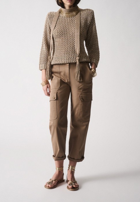 джемпер  от бренда luisa spagnoli вид слева