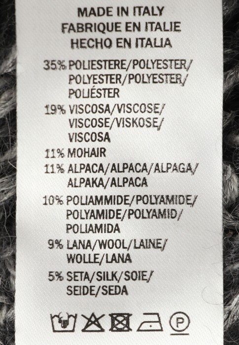 джемпер  из италии вид сбоку