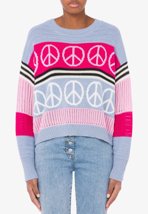 джемпер  от бренда moschino jeans вид слева