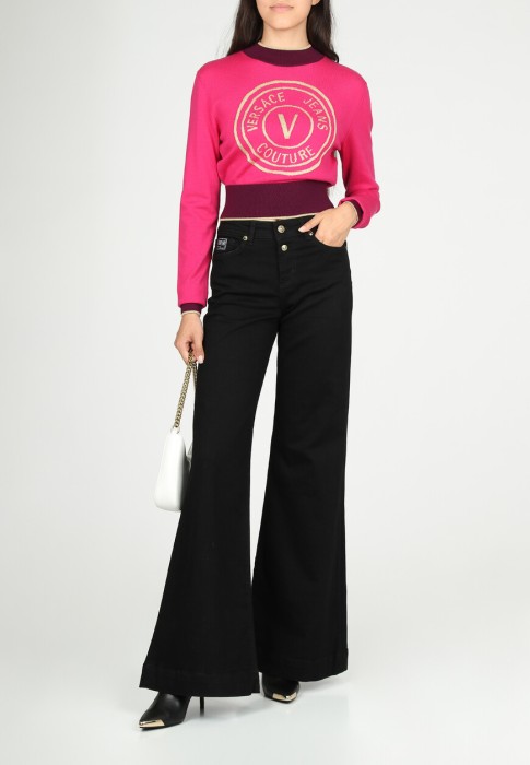 джемпер  от бренда versace jeans couture вид слева