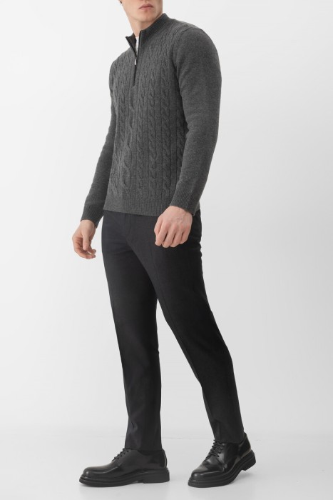 джемпер  из кожи спереди