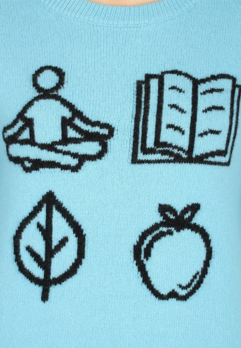 Товар голубого цвета с внутренней стороны