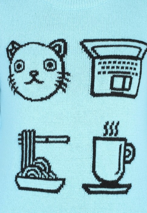 Товар голубого цвета с внутренней стороны