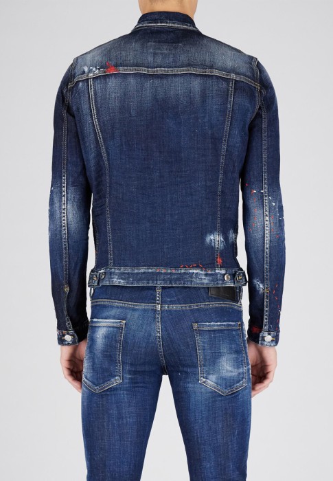 джинсовая куртка 2 от бренда dsquared вид слева