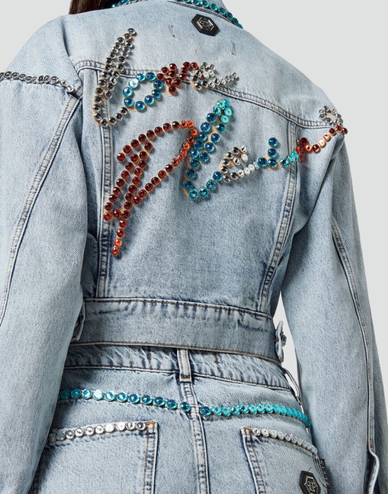 джинсовая куртка  из америки вид сбоку