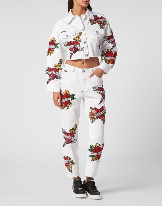 джинсовая куртка  из проверенных материалов спереди