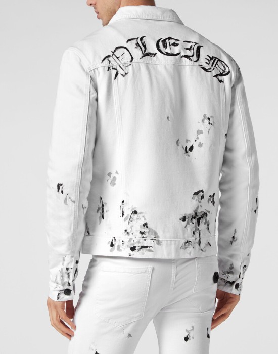 джинсовая куртка  из америки вид сбоку