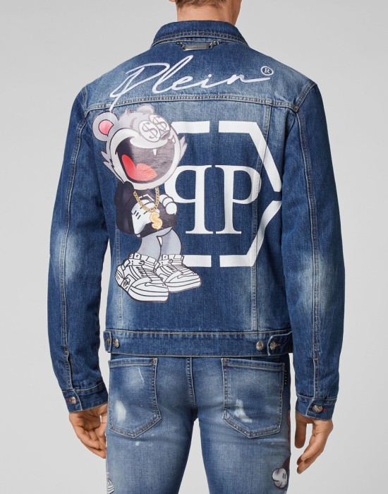 джинсовая куртка  из америки вид сбоку