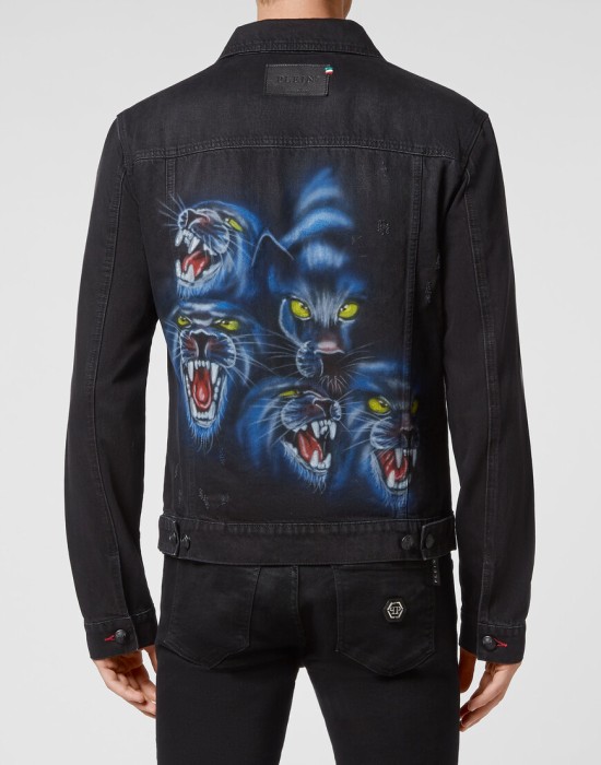 джинсовая куртка  из америки вид сбоку