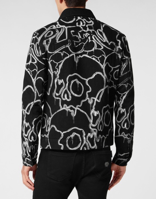 джинсовая куртка  из америки вид сбоку