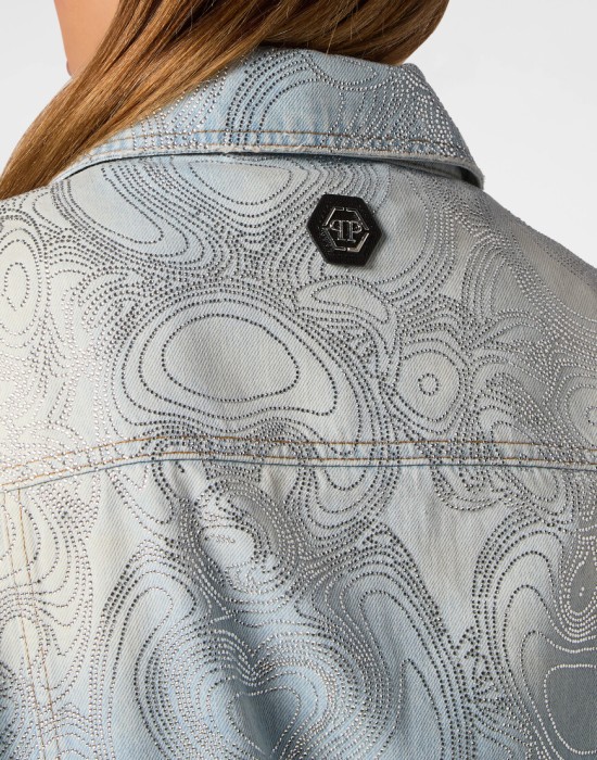 джинсовая куртка  из америки вид сбоку