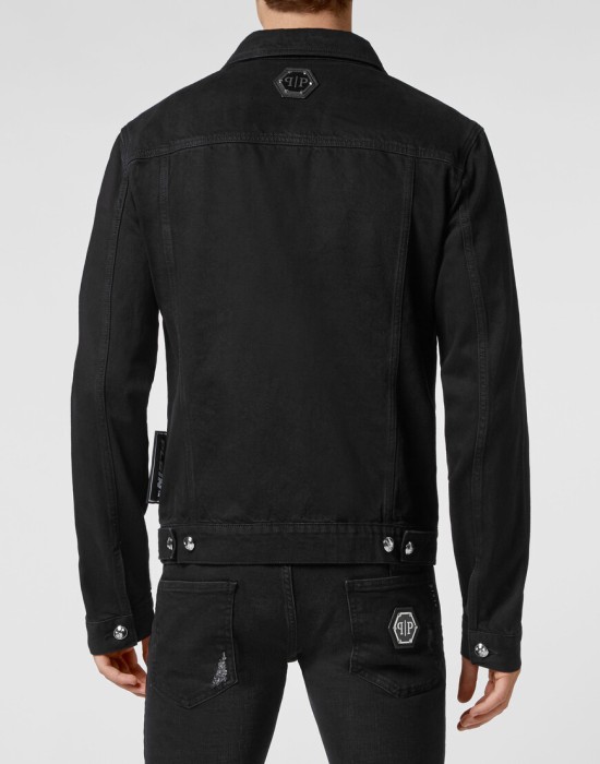 джинсовая куртка  из америки вид сбоку