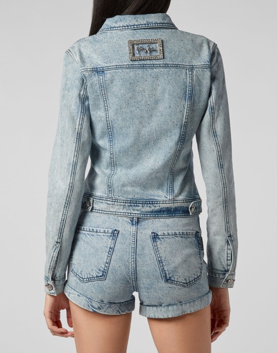 джинсовая куртка  из америки вид сбоку