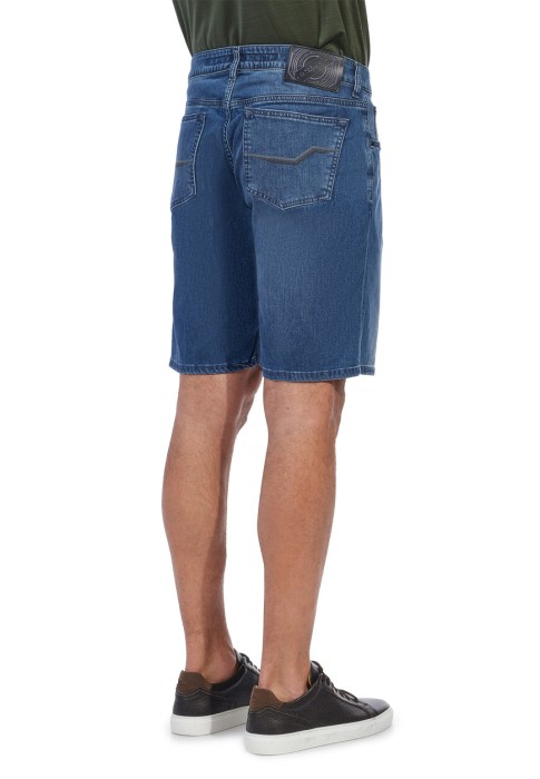 джинсовые шорты  из англии вид сбоку