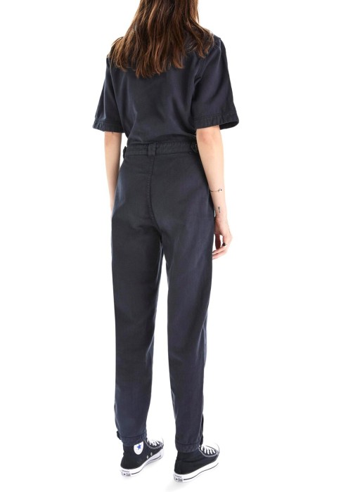 джинсовый комбинезон  из америки вид сбоку