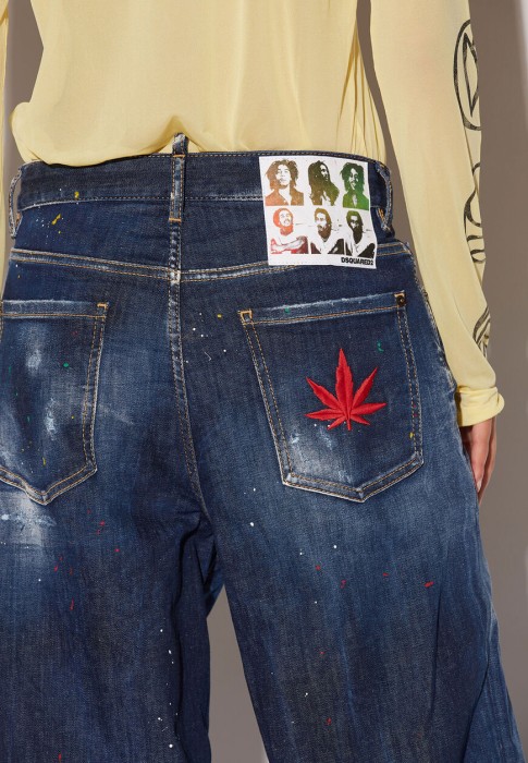 джинсы 2 повседневного стиля с лицевой стороны