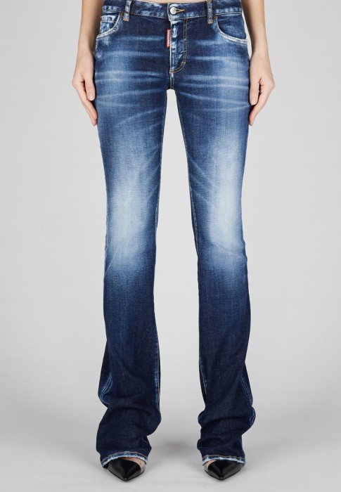 Товар с артикулом S75LB0814 Medium Waist Flare Twiggy вид сзади