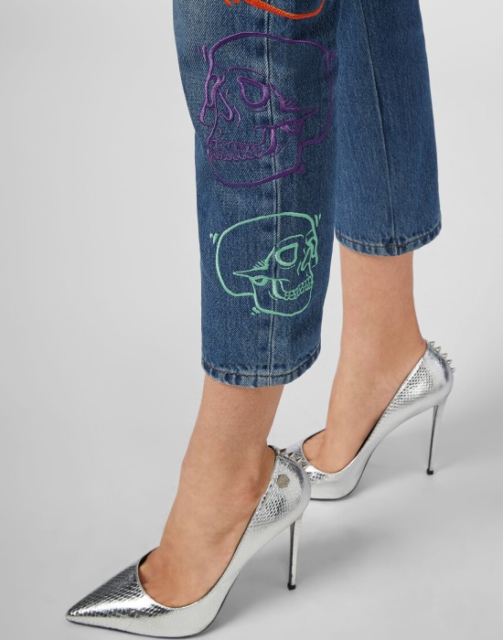 джинсы бойфренды  из проверенных материалов спереди