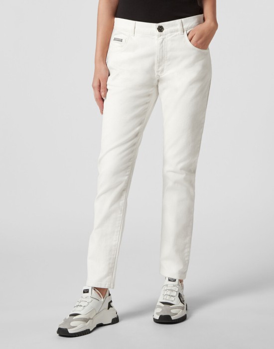 джинсы бойфренды  от бренда philipp plein вид слева