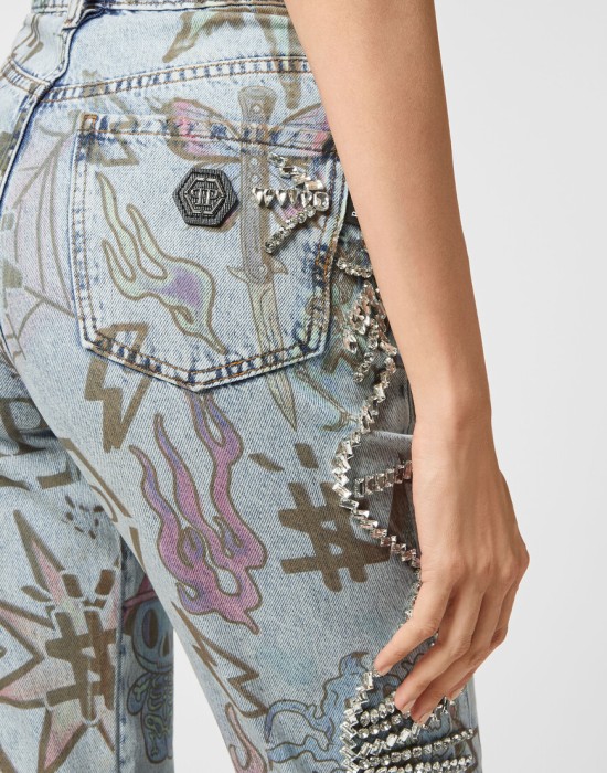 джинсы бойфренды  из проверенных материалов спереди