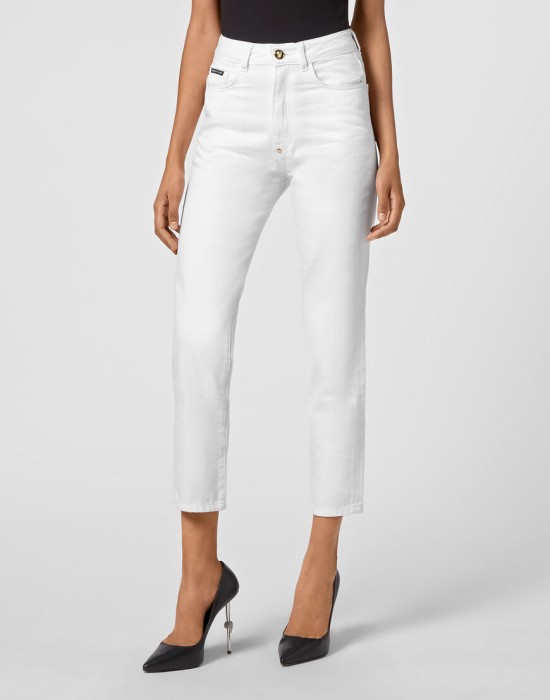 джинсы бойфренды  от бренда philipp plein вид слева