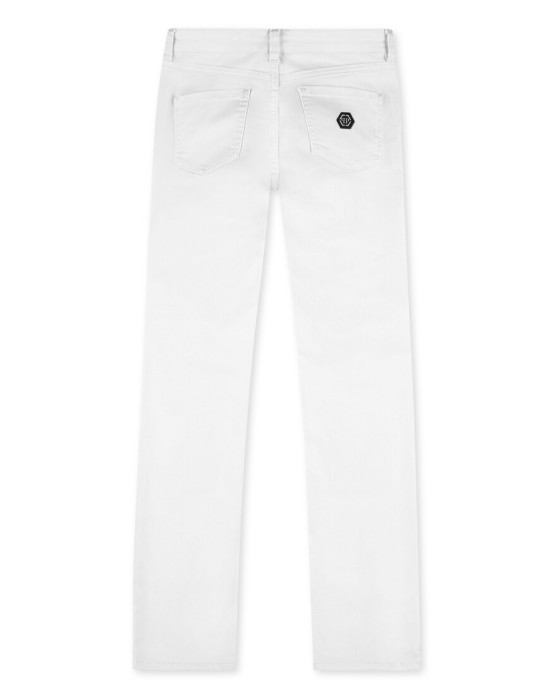 джинсы бойфренды  от бренда philipp plein вид слева