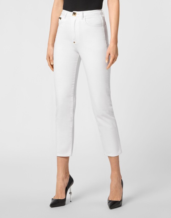 джинсы бойфренды  от бренда philipp plein вид слева