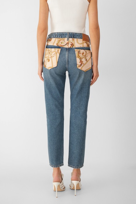 джинсы boyfriend  от бренда philipp plein вид слева