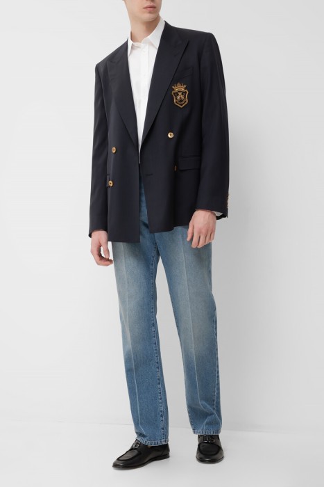 джинсы dolce&gabbana модель из эксклюзивной коллекции из хлопка спереди