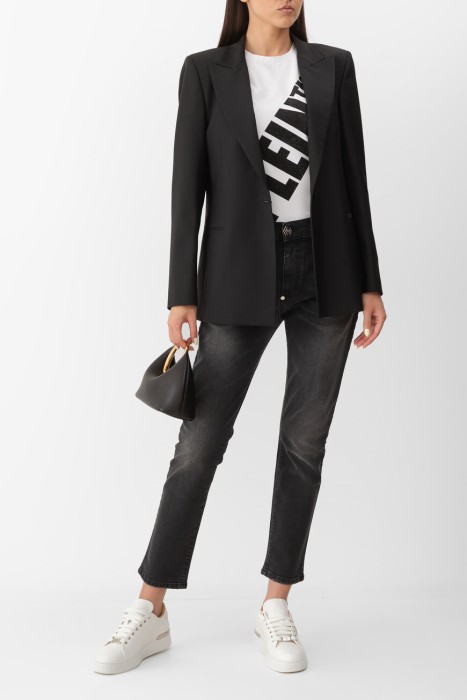 джинсы ex-boyfriend  из хлопка спереди