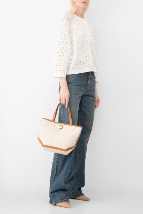 джинсы fabiana fillippi из хлопка спереди