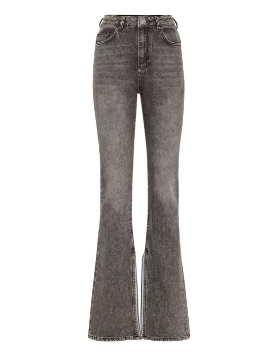 джинсы клеш  от бренда philipp plein вид слева