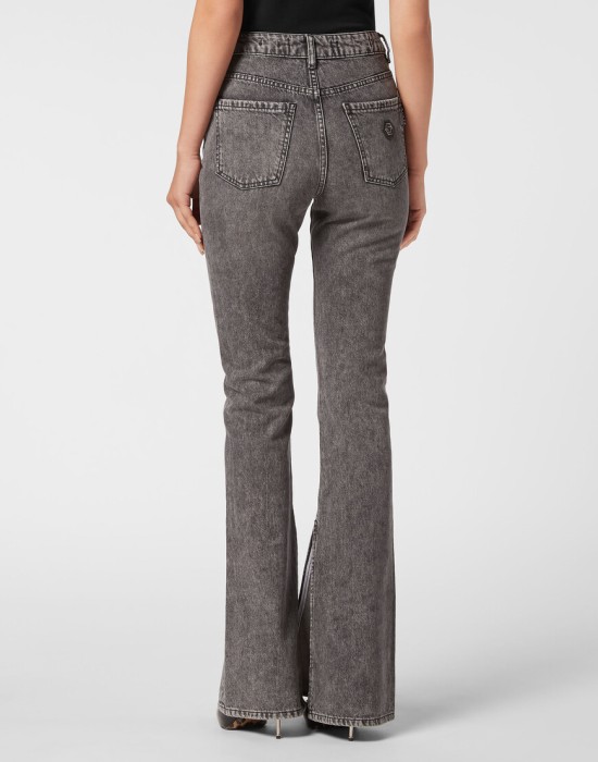 джинсы клеш  из америки вид сбоку