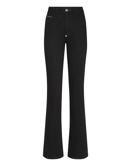 джинсы клеш  от бренда philipp plein вид слева