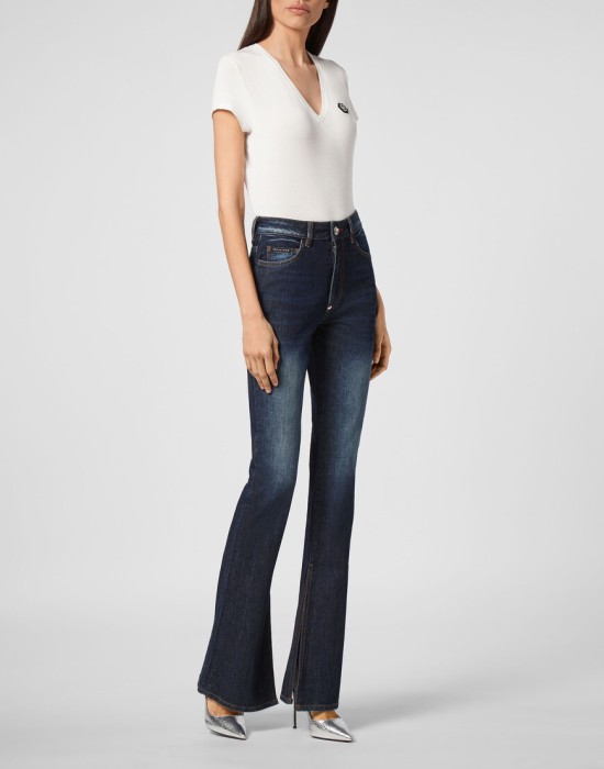 джинсы клеш  по цене 32560 руб вид справа