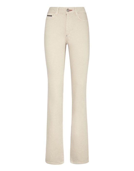 джинсы клеш  от бренда philipp plein вид слева