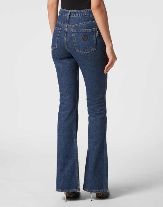 джинсы клеш  из америки вид сбоку