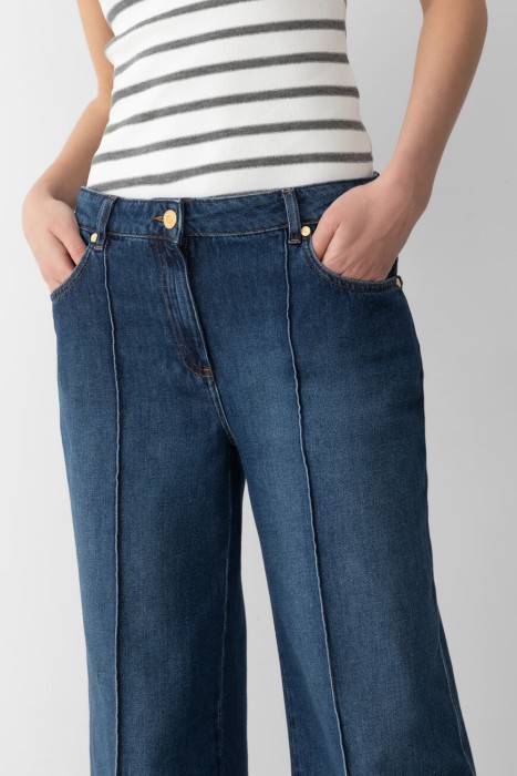 джинсы  модель abati из италии вид сбоку