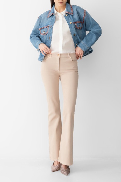 джинсы  модель acconti из хлопка спереди