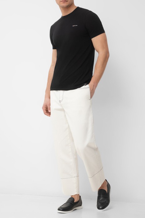 джинсы  модель из коллекции knt из хлопка спереди