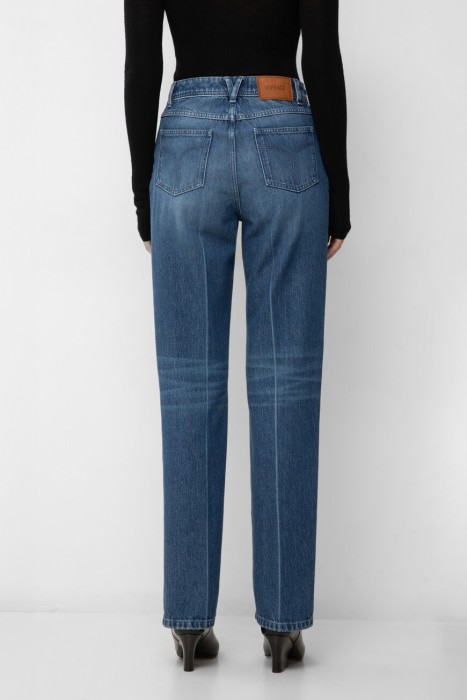 джинсы  модель medusa `95 от бренда versace вид слева