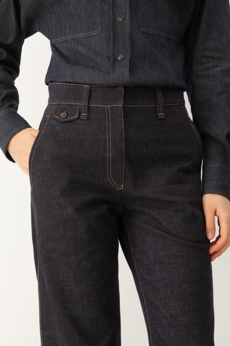 джинсы  модель sartorial из италии вид сбоку