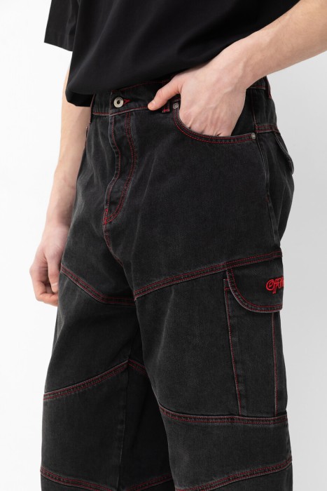 джинсы  модель script samurai из франции вид сбоку