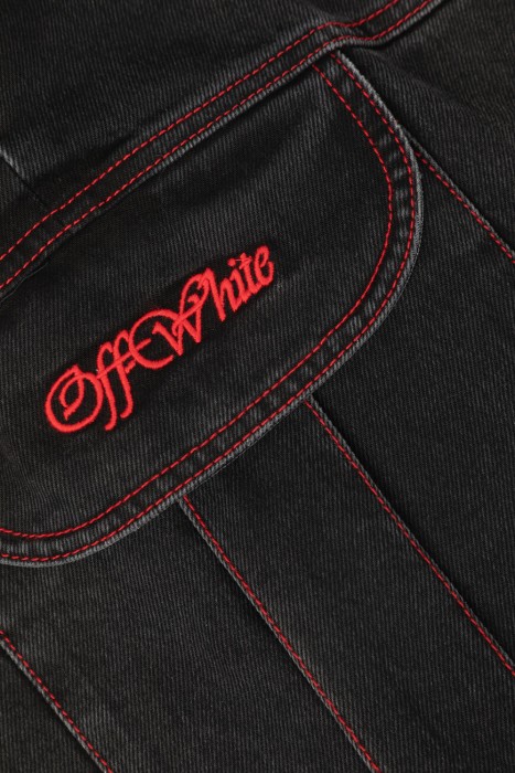 джинсы  модель script samurai для взрослого возраста с изнаночной стороны