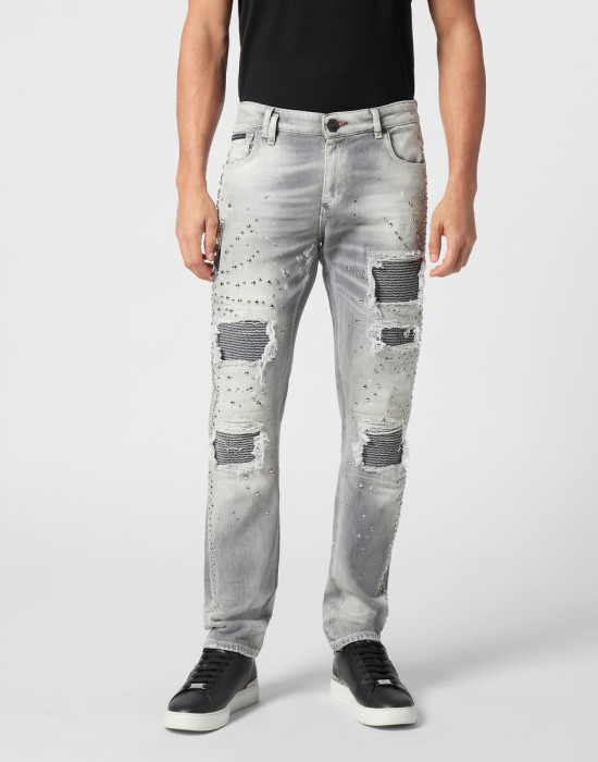 джинсы прямые и зауженные  SAEC-MDT4038-PDE004N_10GX фотография