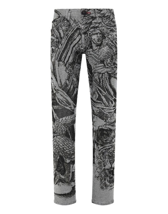 джинсы прямые  от бренда philipp plein вид слева