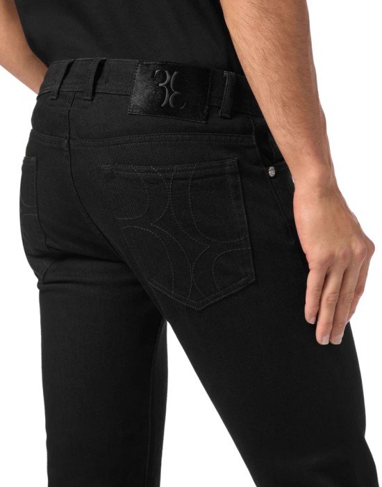 джинсы прямые  из италии вид сбоку