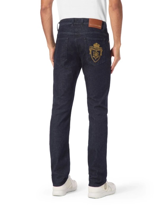 джинсы прямые  от бренда billionaire вид слева