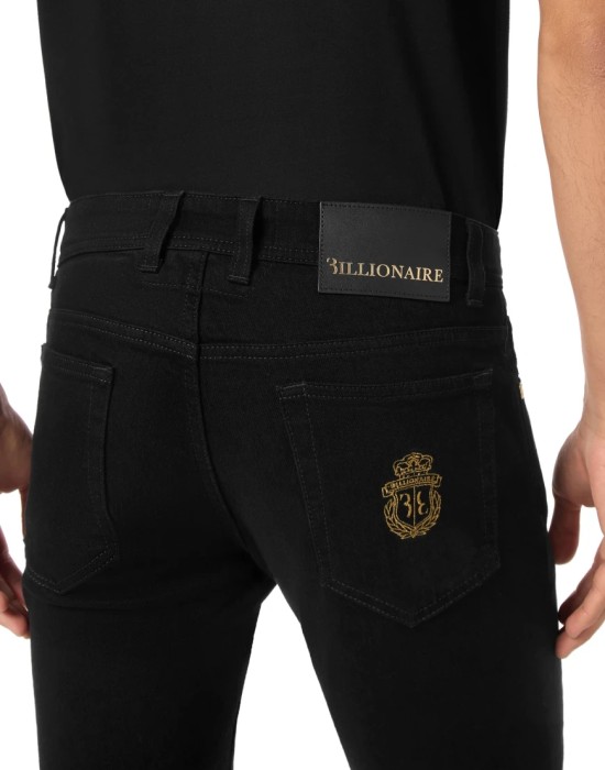 джинсы прямые  из италии вид сбоку