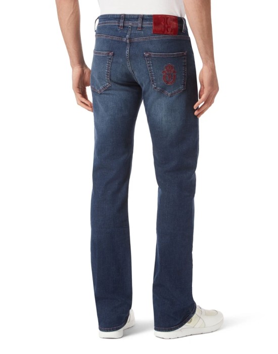 джинсы прямые  от бренда billionaire вид слева